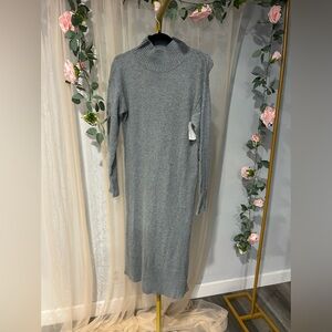 Rails Charcoal Long Sleeve Dress